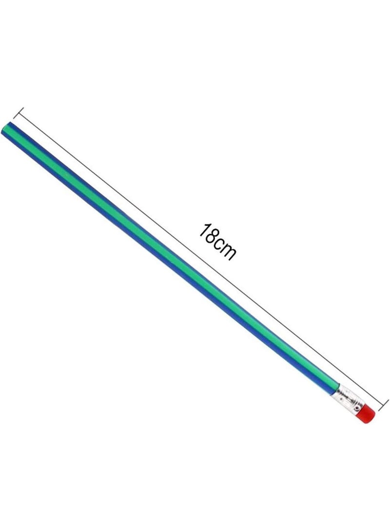 ChicAbode 10 قطع من قلم الرصاص المنحني ، قلم الرصاص المرنة الملتوية الناعمة المجنونة مع الممحات ، مناسبة لحفلة الأطفال ، حشوات الجوارب لعيد الميلاد ، هدايا عيد الميلاد ، جوائز الفصول الدراسية ، لعبة تخفيف الإجهاد ، للفتاة ، ولد (ملون) - Image 2